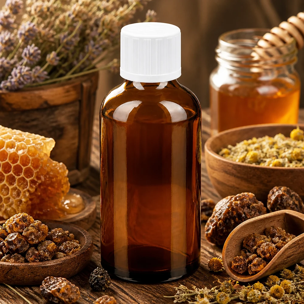 50ml Flasche 11mm Schraubverschluss weiß Standard Kindersicherung BrownLine UT18/50 50ml UT18 Gewindeflasche aus getöntem Glas ideal für DIY-Kosmetik und Naturheilkunde