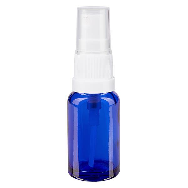 Apothekenflasche blau 10ml Sprayaufsatz weiß