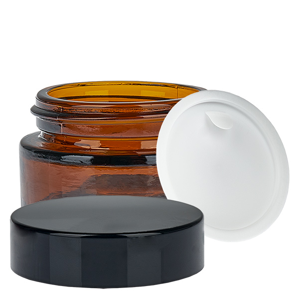 Barattolo di vetro 20ml marrone con coperchio UNiTWIST Barattolo di vetro 20ml marrone con coperchio UNiTWIST