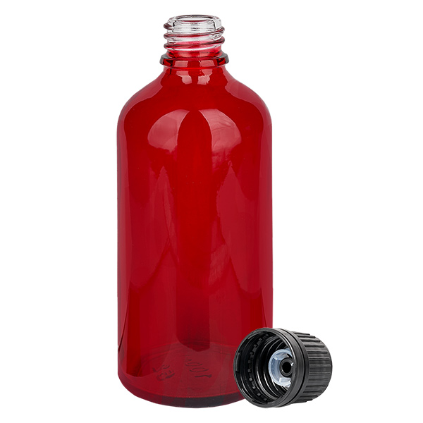 Flacone da 100 ml (globuli) 8 mm GR s. OV RedL. UT18/100 Flacone da 100 ml (globuli) 8 mm GR s. OV RedL. UT18/100