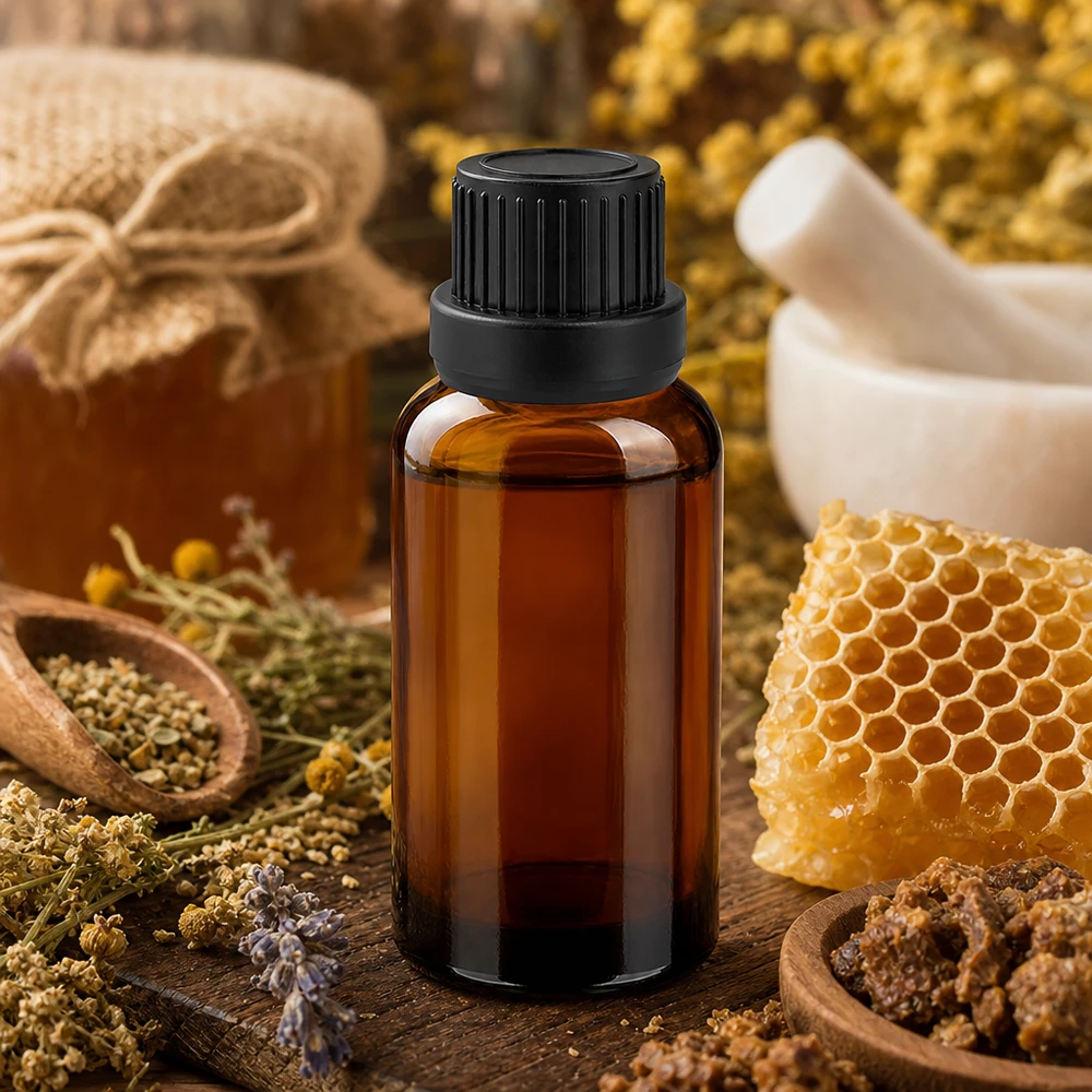 Flacone contagocce professionale da 30 ml in vetro scuro con beccuccio stretto da 2 mm per applicazioni di laboratorio