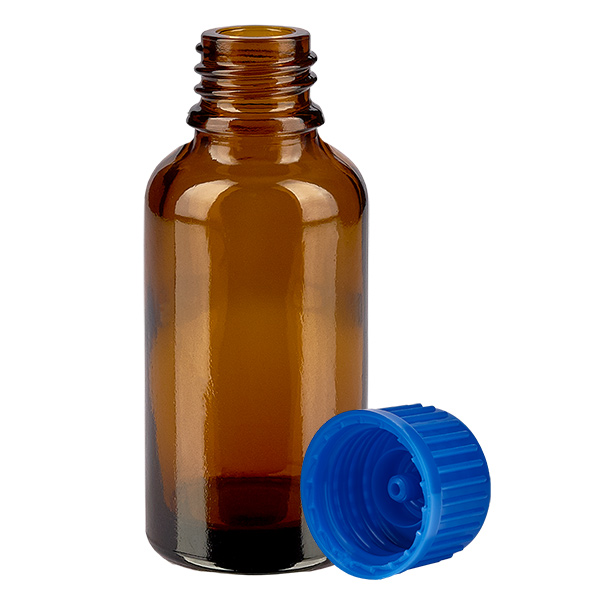 30ml Flasche 11mm Schraubverschluss blau Standard BrownLine UT18/30