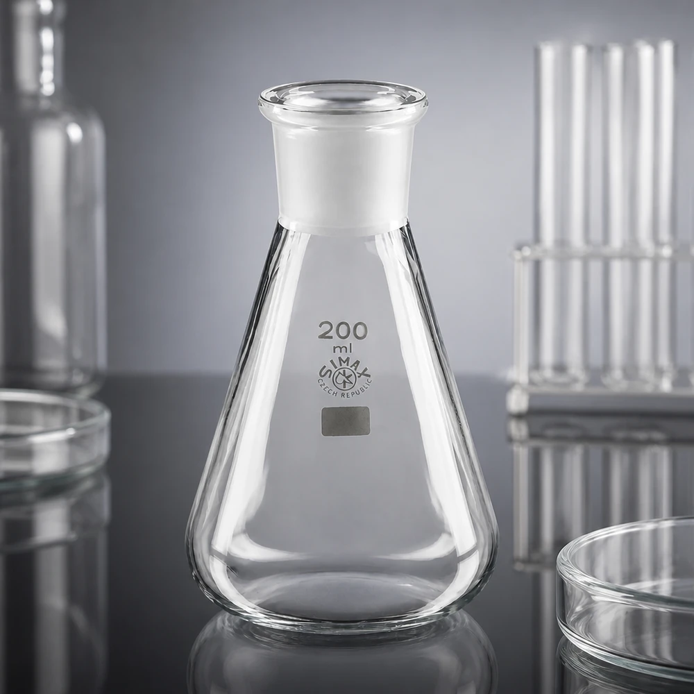 Beuta da 200 ml con giunto standard smerigliato (29/32) Beuta da 200 ml con giunto standard smerigliato (29/32)
