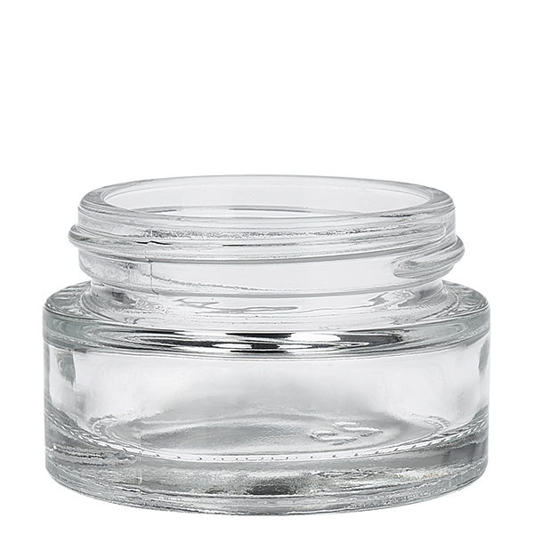 Barattolo di vetro trasparente da 20 ml con coperchio UNiTWIST Barattolo di vetro trasparente da 20 ml con coperchio UNiTWIST