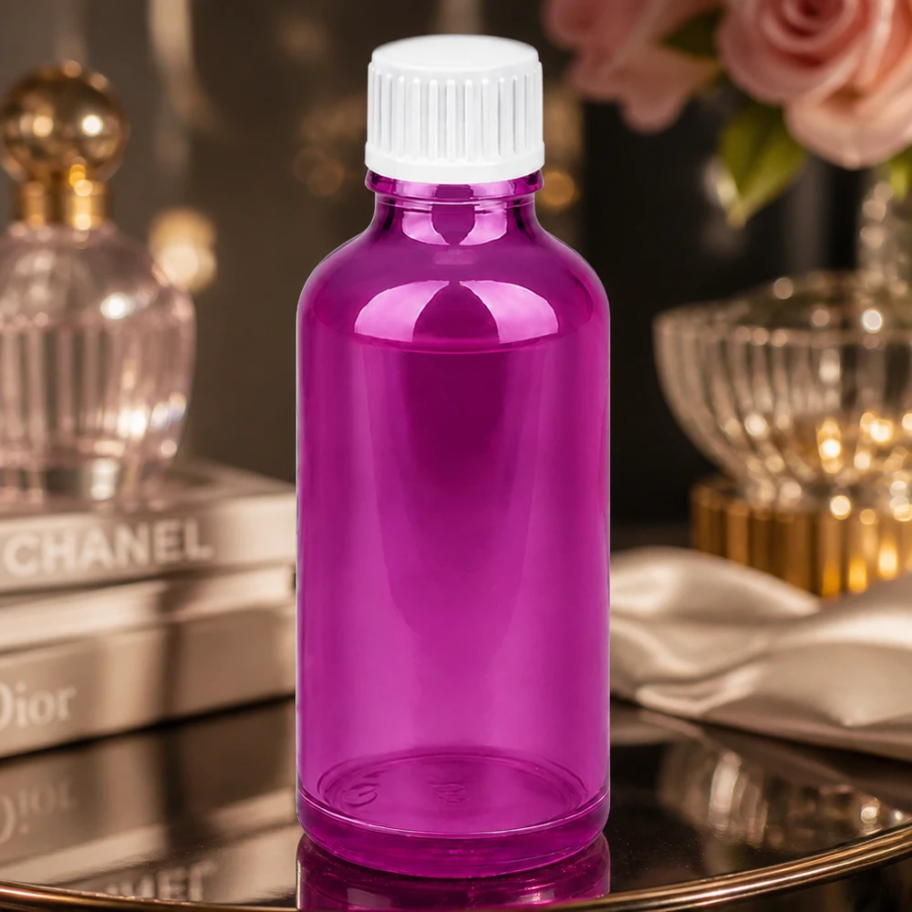 Flacone contagocce da 50 ml 0,9 mm bianco standard PurpleLine. UT18/50 Pratico flacone contagocce da 50 ml con tappo a prova di bambino per uso domestico