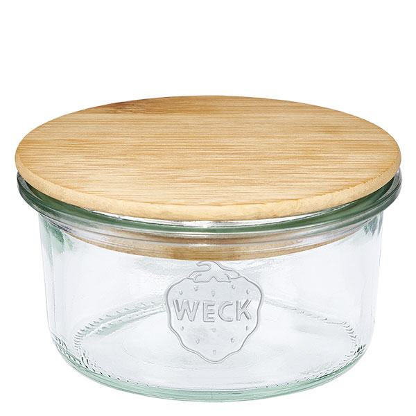 165ml Sturzglas WECK RR80 mit Holzdeckel
