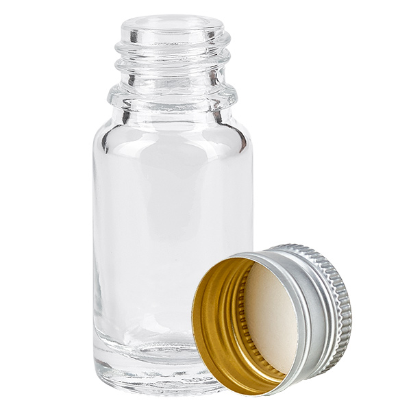 10ml Flasche 11mm Schraubverschluss Alu-Silber Standard ClearLine UT18/1