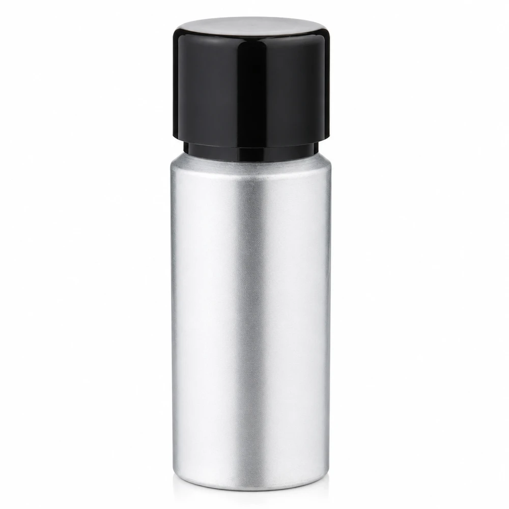 20ml gebeizte Aluflasche mit Schraubkappe Robuste Aluminium-Flasche 20ml mit gebürsteter Metalloberfläche für den täglichen Gebrauch