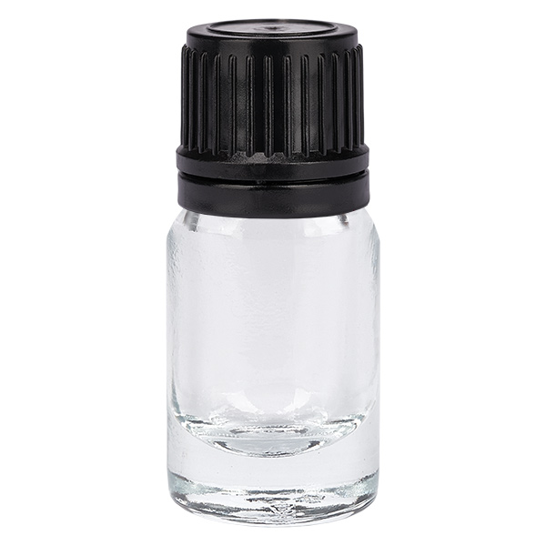 5ml Flasche 11mm Schraubverschluss schwarz Originalitätsverschluss ClearLine UT18/5