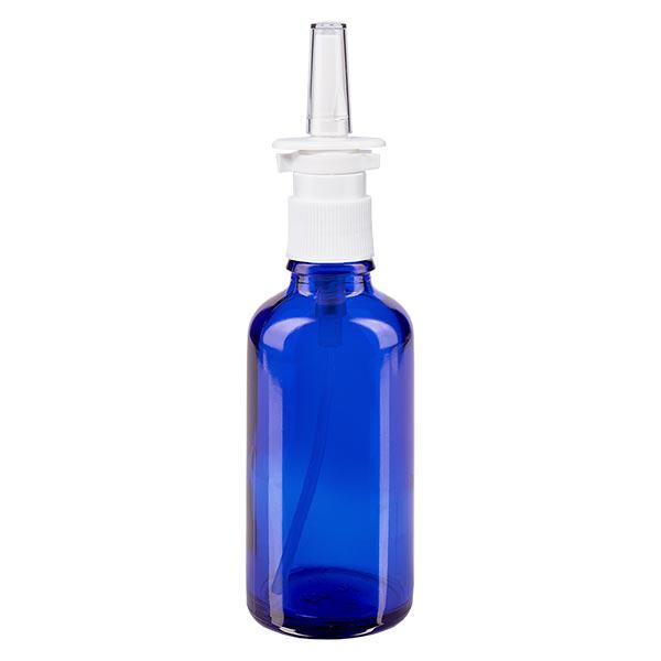 Flacone spray nasale 50ml blu bianco/rosso STD ApoGlas Flacone spray nasale 50ml blu bianco/rosso STD ApoGlas