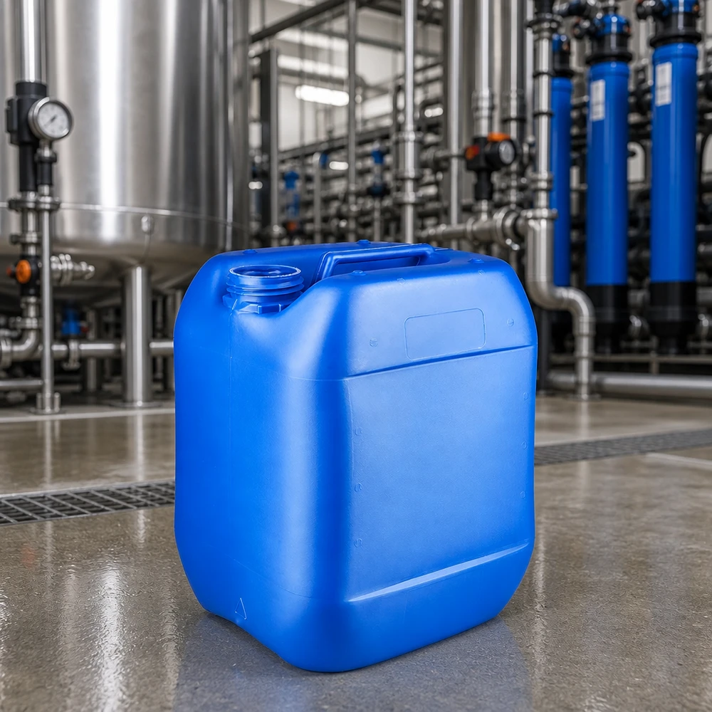 Kanister 10 Liter blau ohne Verschluss 10 Liter Industriekanister blau mit Schraubgewinde ohne Deckel in Wasseraufbereitung