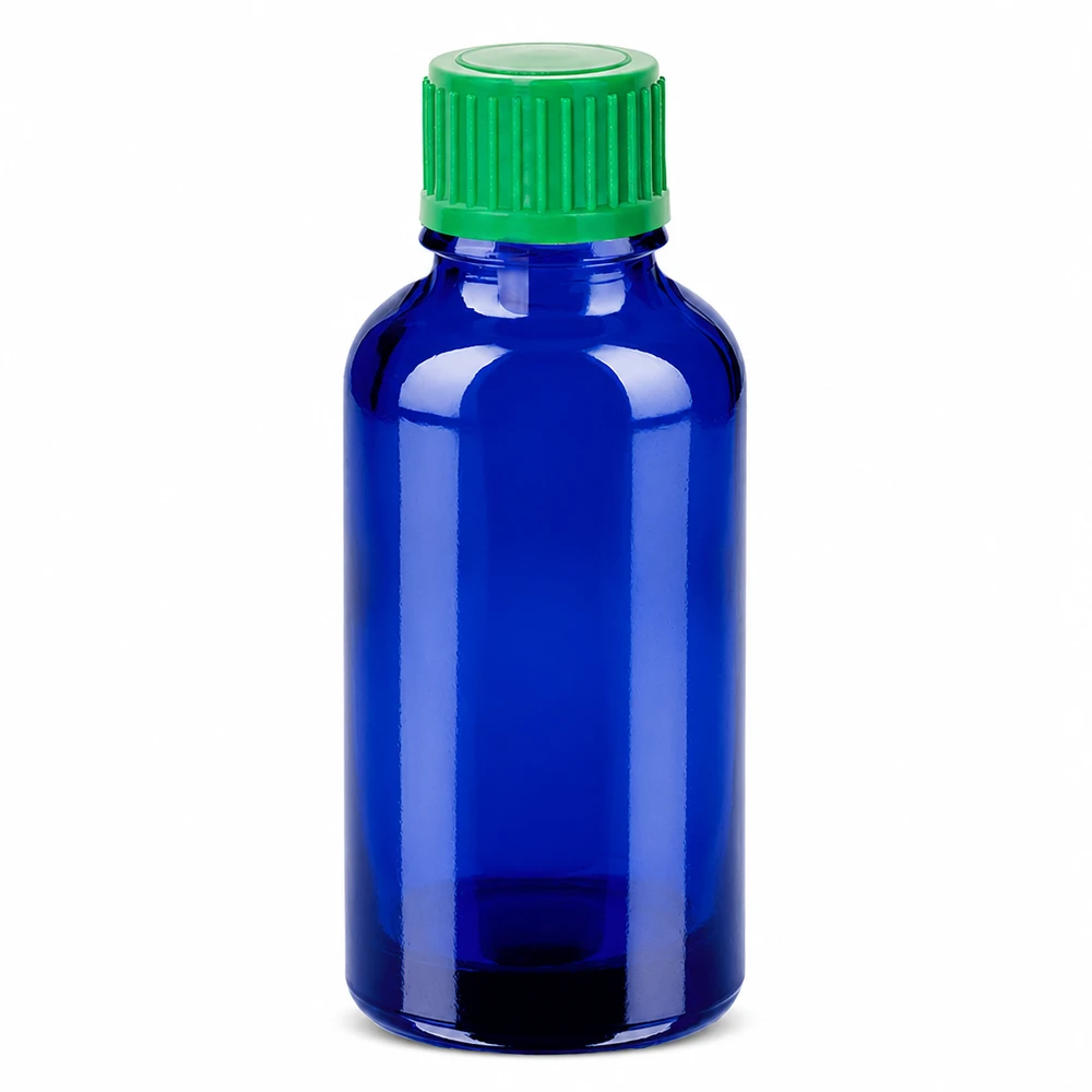 Flacon compte-goutte 30ml 0.8mm vert STD BlueLine UT18/30 Flacon en verre de haute qualité 30ml bleu avec bouchon compte-gouttes précis UT18/30 standard