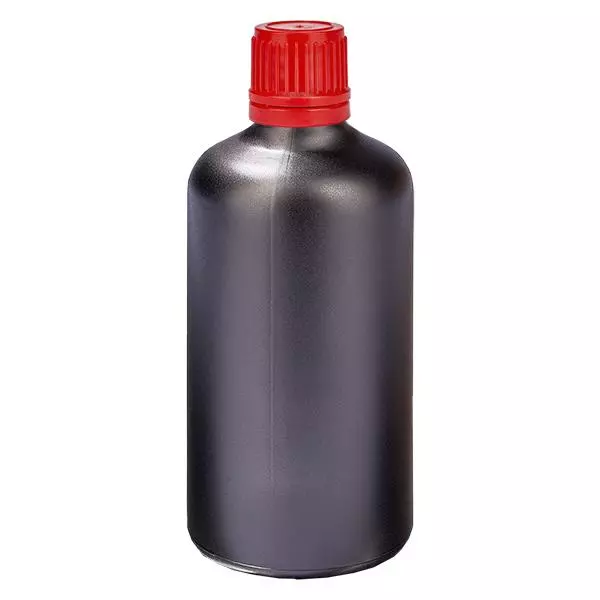 Bottiglia da 100ml 11mm SV rosso OV BlackLine UT18/100