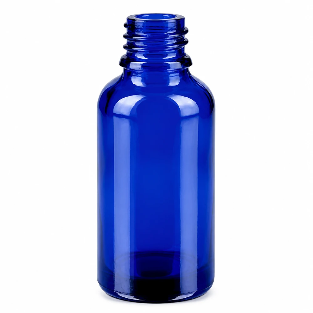 Flacone contagocce da 30 ml 0,7 mm bianco OV BlueLine UT18/30 Flacone contagocce professionale da 30 ml con apertura da 0,7 mm per un'erogazione precisa delle gocce in farmacia
