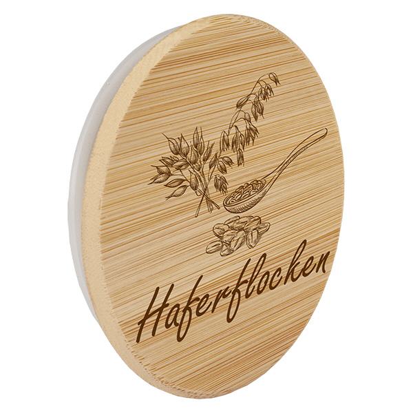 Holzdeckel "Haferflocken" für WECK RR100