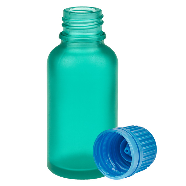 30ml Flasche 11mm Schraubverschluss blau Originalitätsverschluss GreenLine UT18/30
