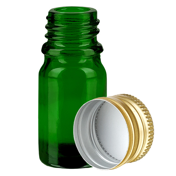 5ml Flasche 11mm Schraubverschluss Alu-Gold Standard GreenLine UT18/5