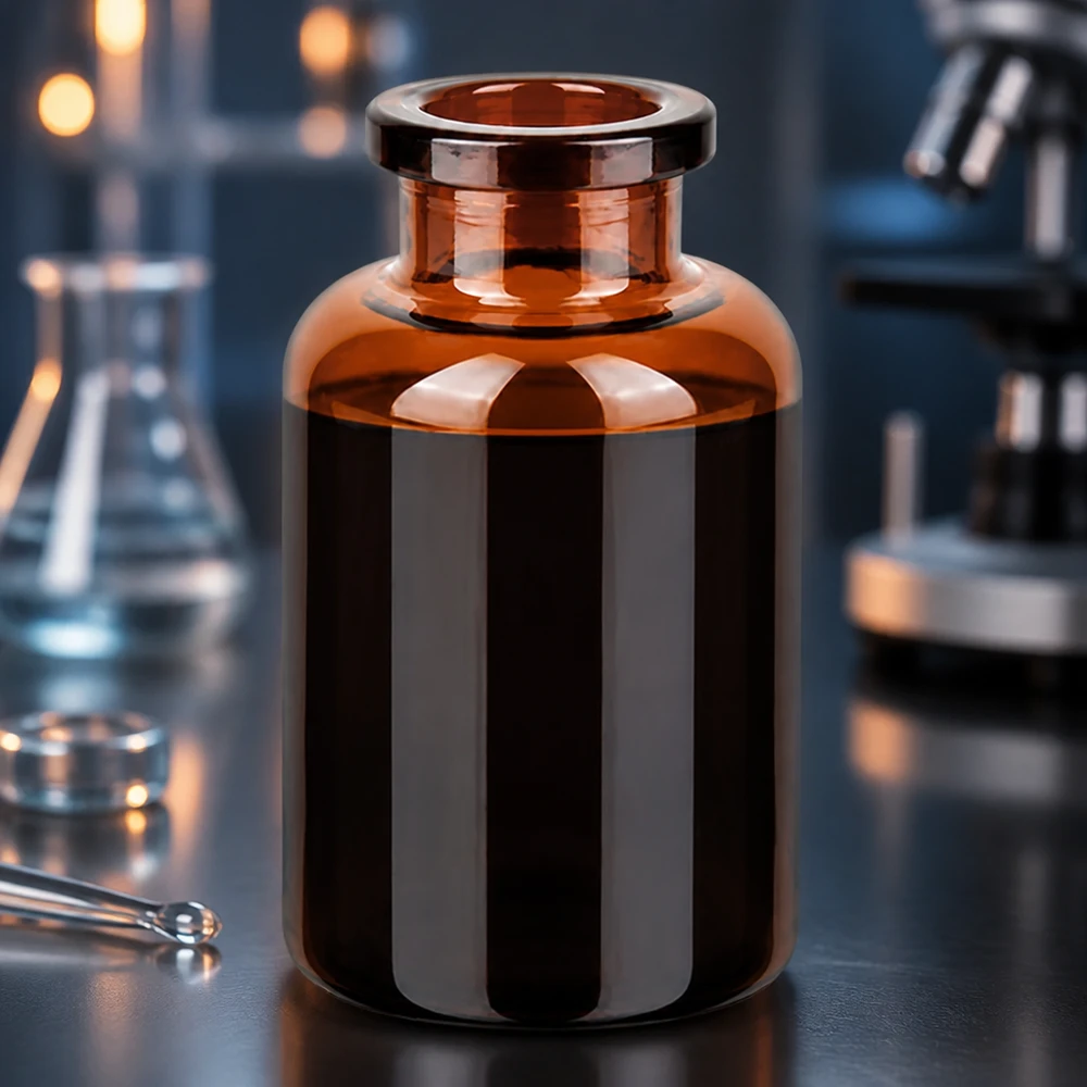 Injektionsflasche Braunglas 20ml Hochwertige Injektionsflasche 20ml aus bernsteinfarbenem Borosilikatglas für Injektabilia