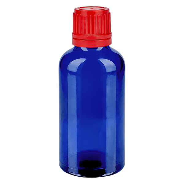 50ml Flasche 11mm Schraubverschluss rot Originalitätsverschluss BlueLine UT18/50