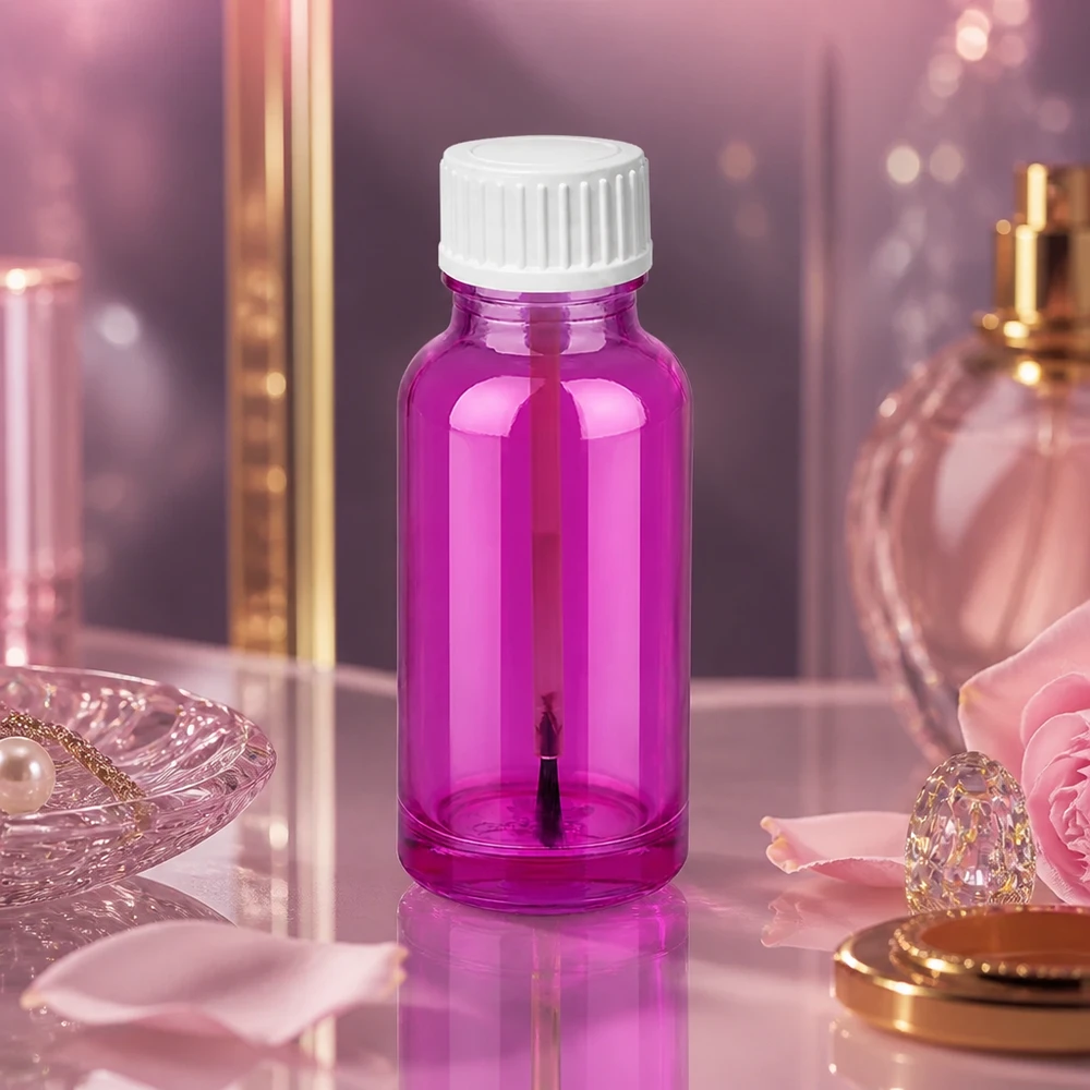 20ml Pinselflasche weiss Standard PurpleLine UT18/20 20ml STD Pinselflasche mit robustem Glasmaterial und praktischem Applikator für den Salon-Bereich
