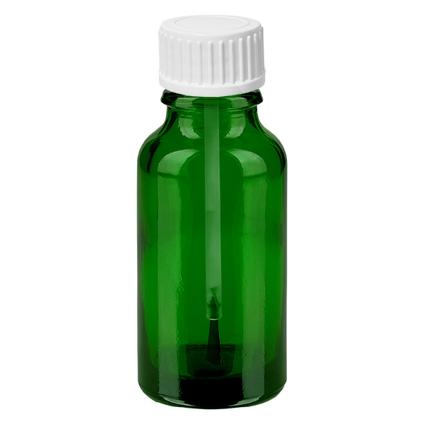 20ml Pinselflasche weiß Standardverschluss GreenLine UT18/20