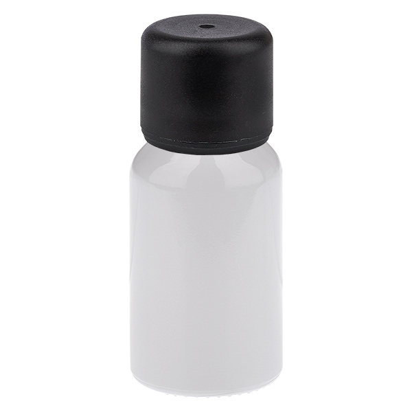Flacone da 10 ml con tappo a vite da 6 mm nero standard WhiteLine UT18/10 Flacone da 10 ml con tappo a vite da 6 mm nero standard WhiteLine UT18/10