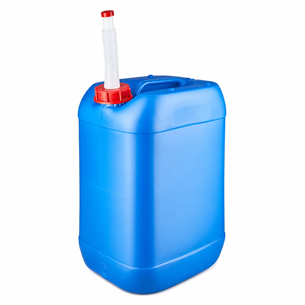 Kanister 25 Liter blau mit Auslaufrohr Flex Kanister 25 Liter blau mit rotem Deckel und biegsamem Einfüllstutzen aus stabilem Kunststoff
