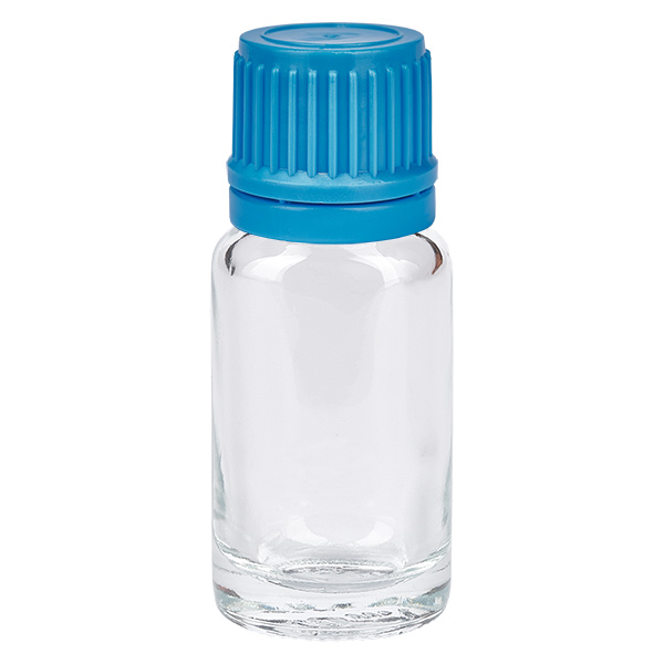 10ml Flasche 11mm Schraubverschluss blau Originalitätsverschluss ClearLine UT18/10