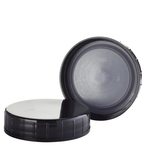 Schraubverschluss schwarz aus PolypropylenN 68mm (DIN 68)
