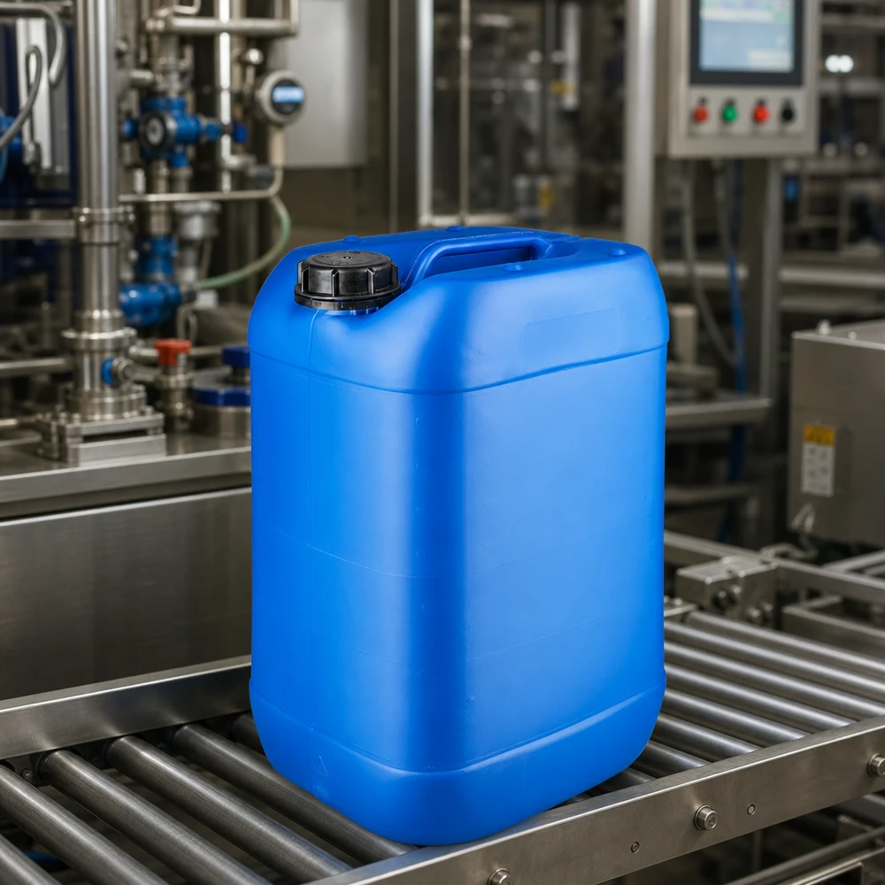 Kanister 25 Liter blau mit Schraubverschluss Originalitätsverschluss UN-zugelassener Kanister 25 Liter in Blau mit auslaufsicherem Originalitätsverschluss