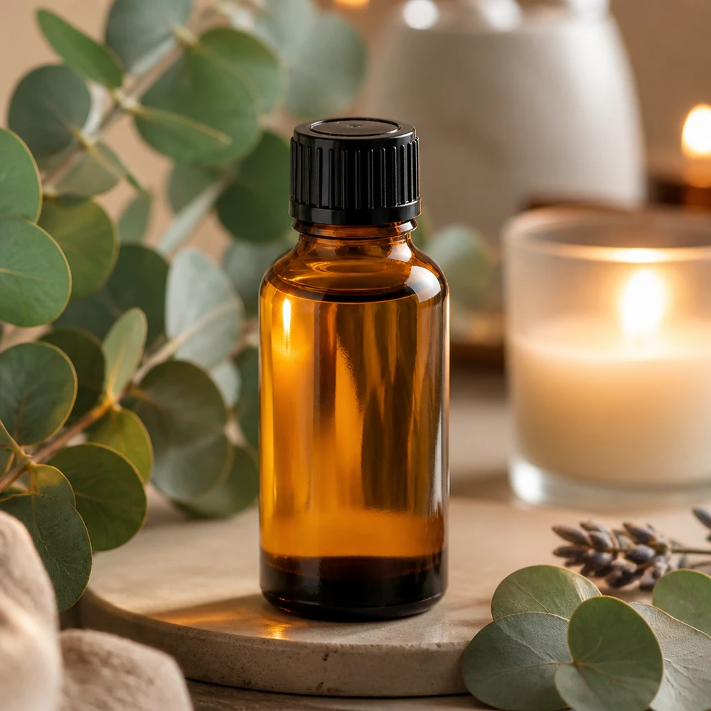 Bottiglia sostenibile in vetro ambrato da 30 ml riutilizzabile per sieri e oli fatti in casa