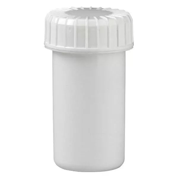 weiße Schraubdose 20 ml mit gerilltem Deckel