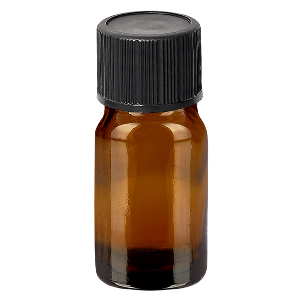 Flacon compte-goutte 5ml 1mm noir STD BrownLine UT18/5