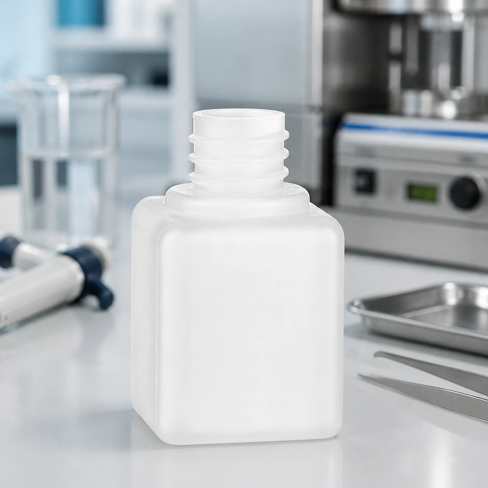 Récipient pour produits chimiques en PE-HD de 20 ml, col étroit GL18, idéal pour la conservation d'échantillons en laboratoire