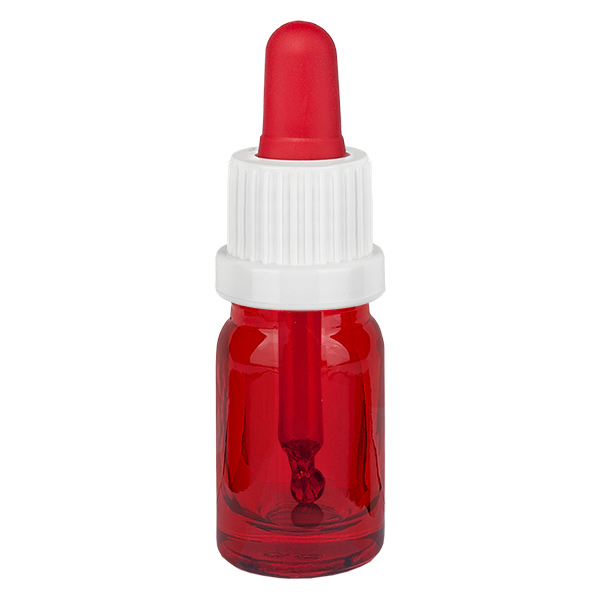 Flacone per pipette da 5 ml bianco/rosso OV RedLine UT18/5 Flacone per pipette da 5 ml bianco/rosso OV RedLine UT18/5