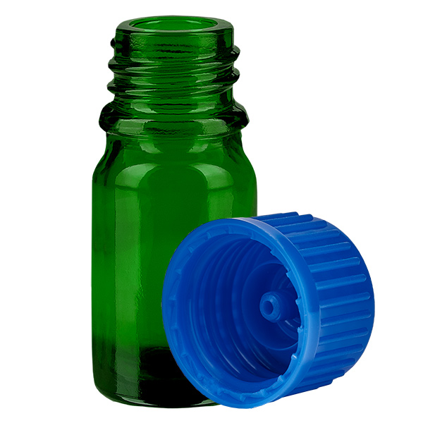 5ml Flasche 11mm Schraubverschluss blau Standard GreenLine UT18/5