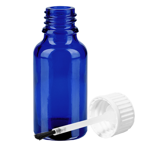 20ml Pinselflasche weiß Standardverschluss BlueLine UT18/20