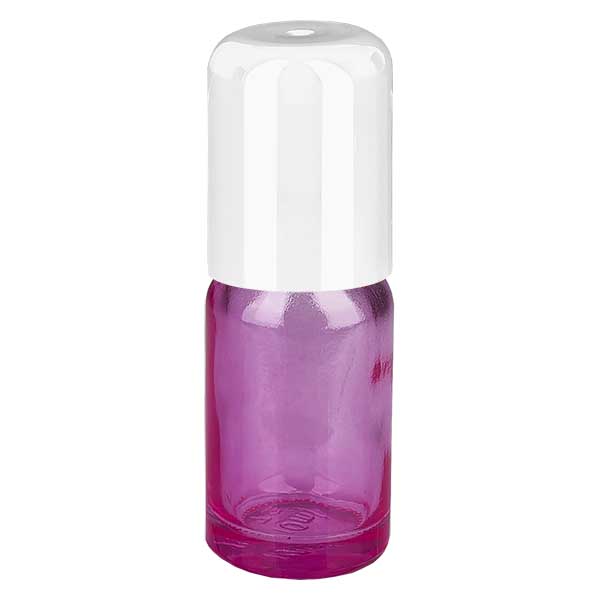10ml Roll-On Flasche weiss Standard PurpleLine UT18/10
