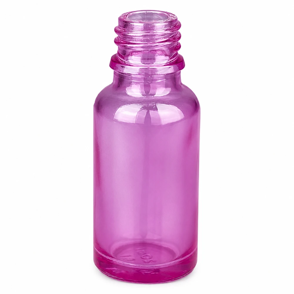 20ml Sprayflasche weiss/transparent Standard PurpleLine UT18/20 Violette 20ml Pumpflasche aus transparentem Material für Gesichtswasser und Toner