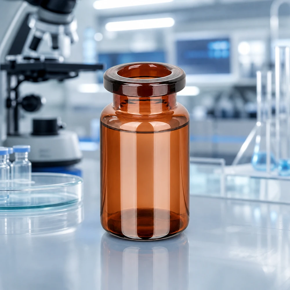 Injektionsflasche Braunglas 5ml Pharmazeutische Braunglas Flasche 5ml für Lyophilisation und Abfüllung von Medikamenten