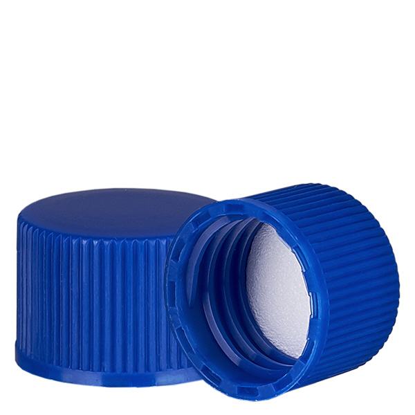 Tappo a vite blu con inserto in PE Tappo a vite blu con inserto in PE