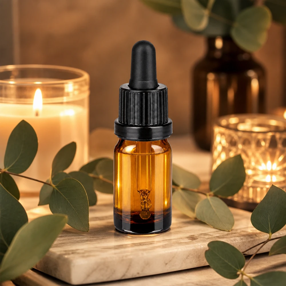 Flacone per pipette da 5 ml nero OV BrownLine UT18/5 Dimensioni compatte ideali per i viaggi e gli spostamenti