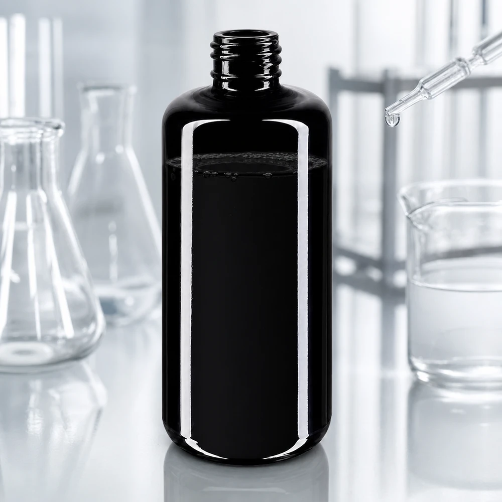 Violettglas Flasche 200ml 410/24 Stilvolle Draco Violettglasflasche 200ml mit glänzender Oberfläche für hochwertige Kosmetikverpackung