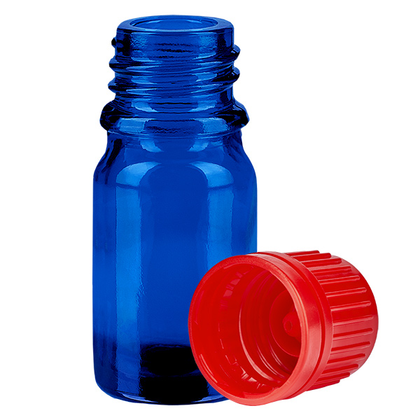 5ml Flasche 11mm Schraubverschluss rot Originalitätsverschluss BlueLine UT18/5