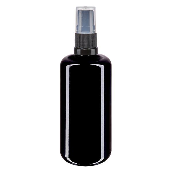Flacone farmacia viol. 200ml tappo spray nero Flacone farmacia viol. 200ml tappo spray nero