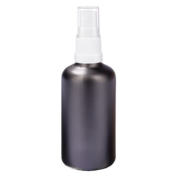 100ml Sprayflasche mit weißem Verschluss BlackLine UT18/100