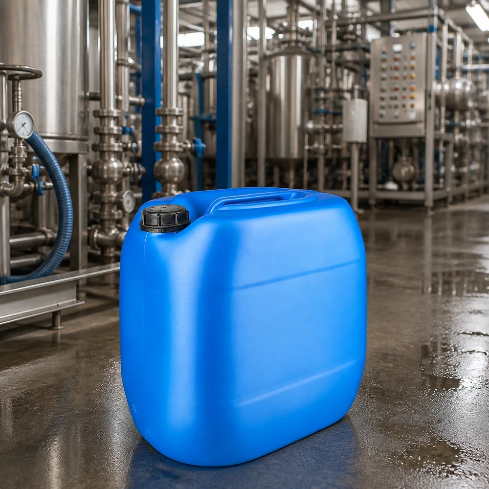 Kanister 30 Liter blau mit Schraubverschluss Originalitätsverschluss Lebensmittelechter Kanister 30L blau mit Schraubverschluss OV für Flüssigkeiten aller Art