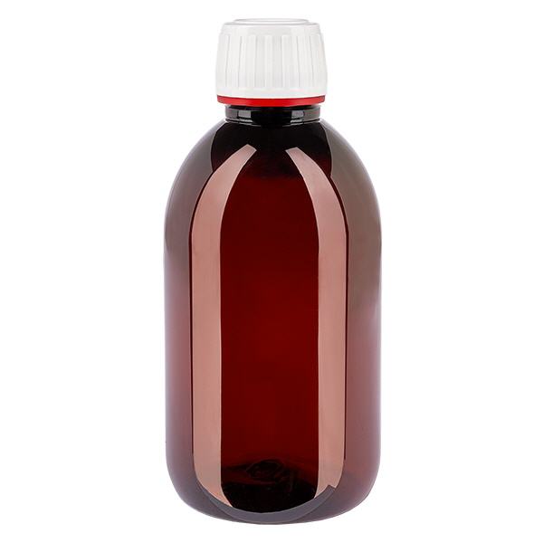 PET Flasche 250ml mit weißem KlappVerschluss