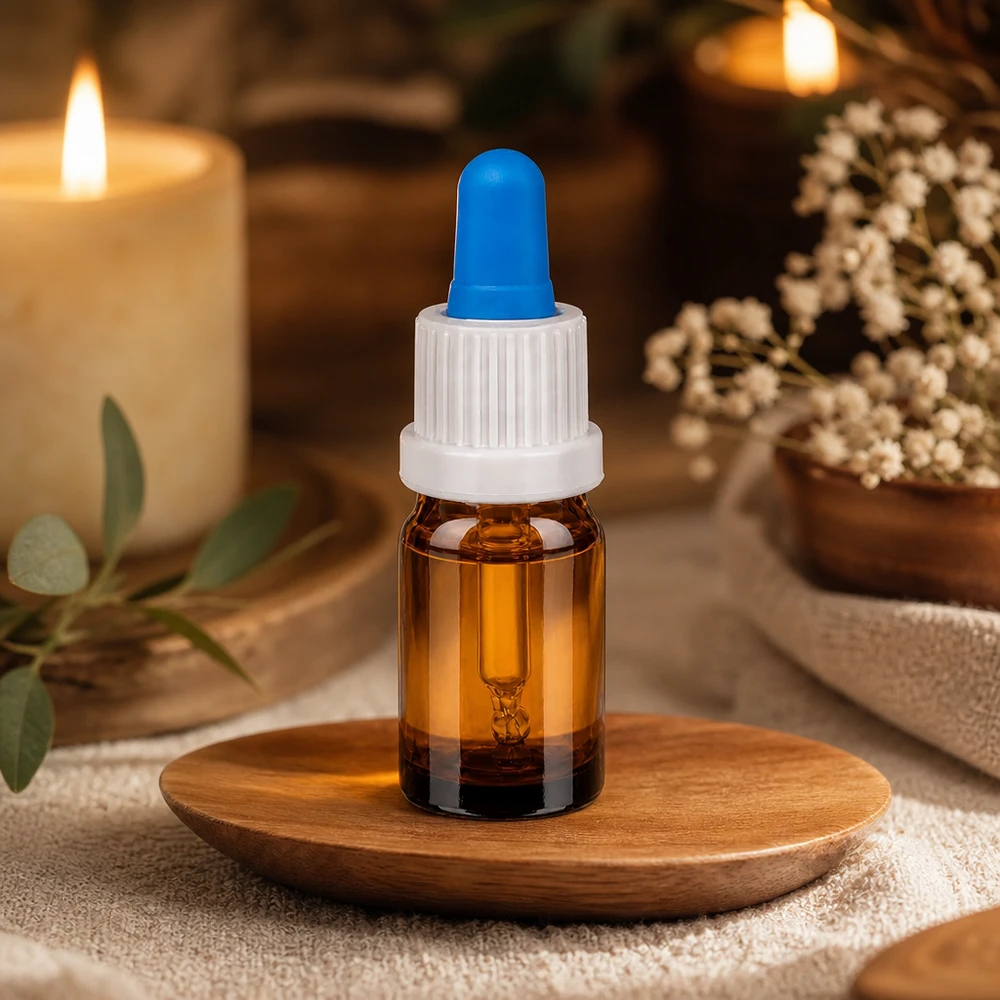 5ml Pipettenflasche weiß/blau Originalitätsverschluss BrownLine UT18/5 Premium Tropfflasche 5ml mit graduierter Pipette für exakte Messungen in Labor und Küche