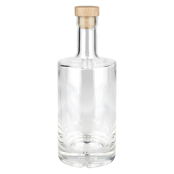 500ml Glasflasche "Passion" mit Holzgriffkorken UNiTWIST®